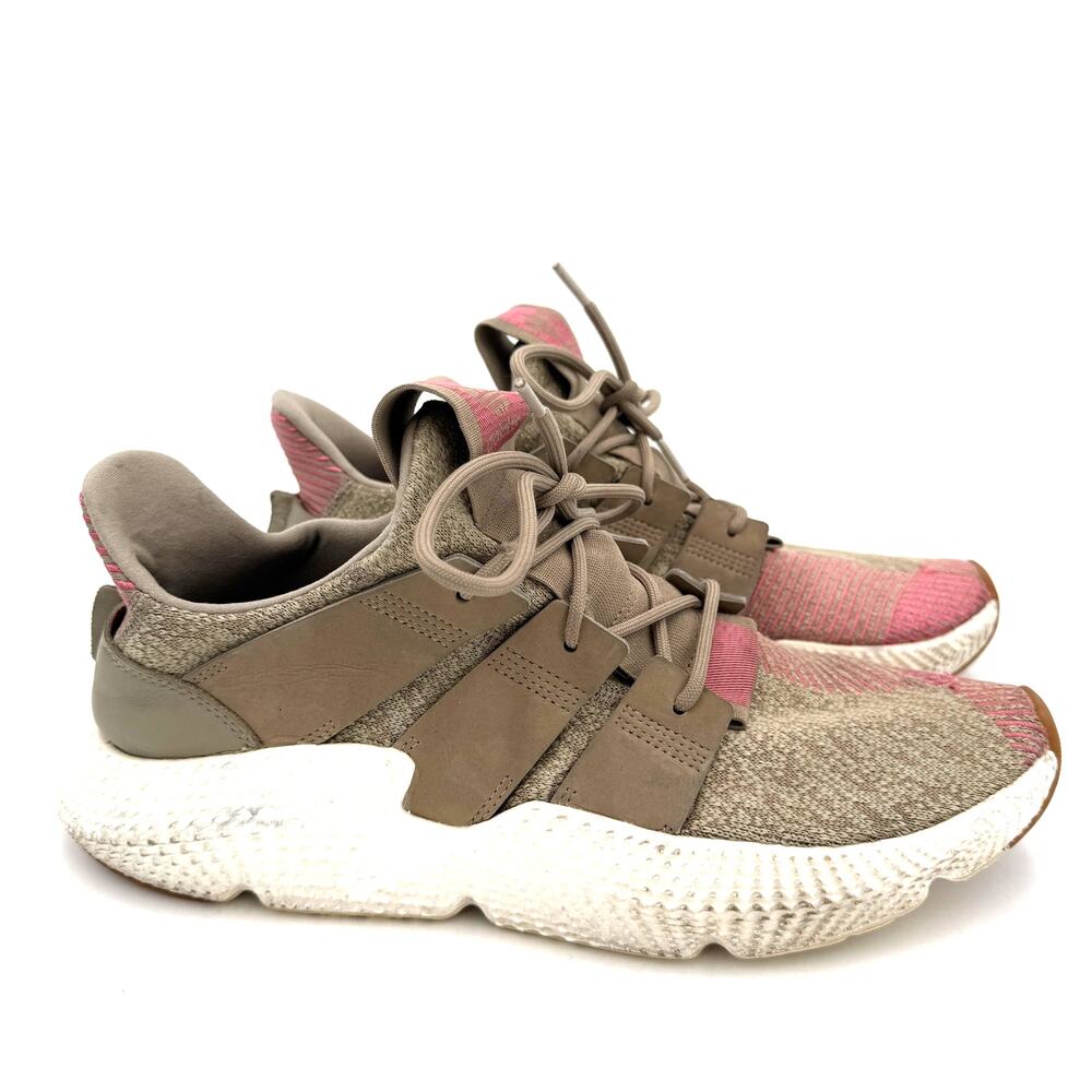 Adidas Men's Prophere Trace Leather Khaki Sneakers Size 10